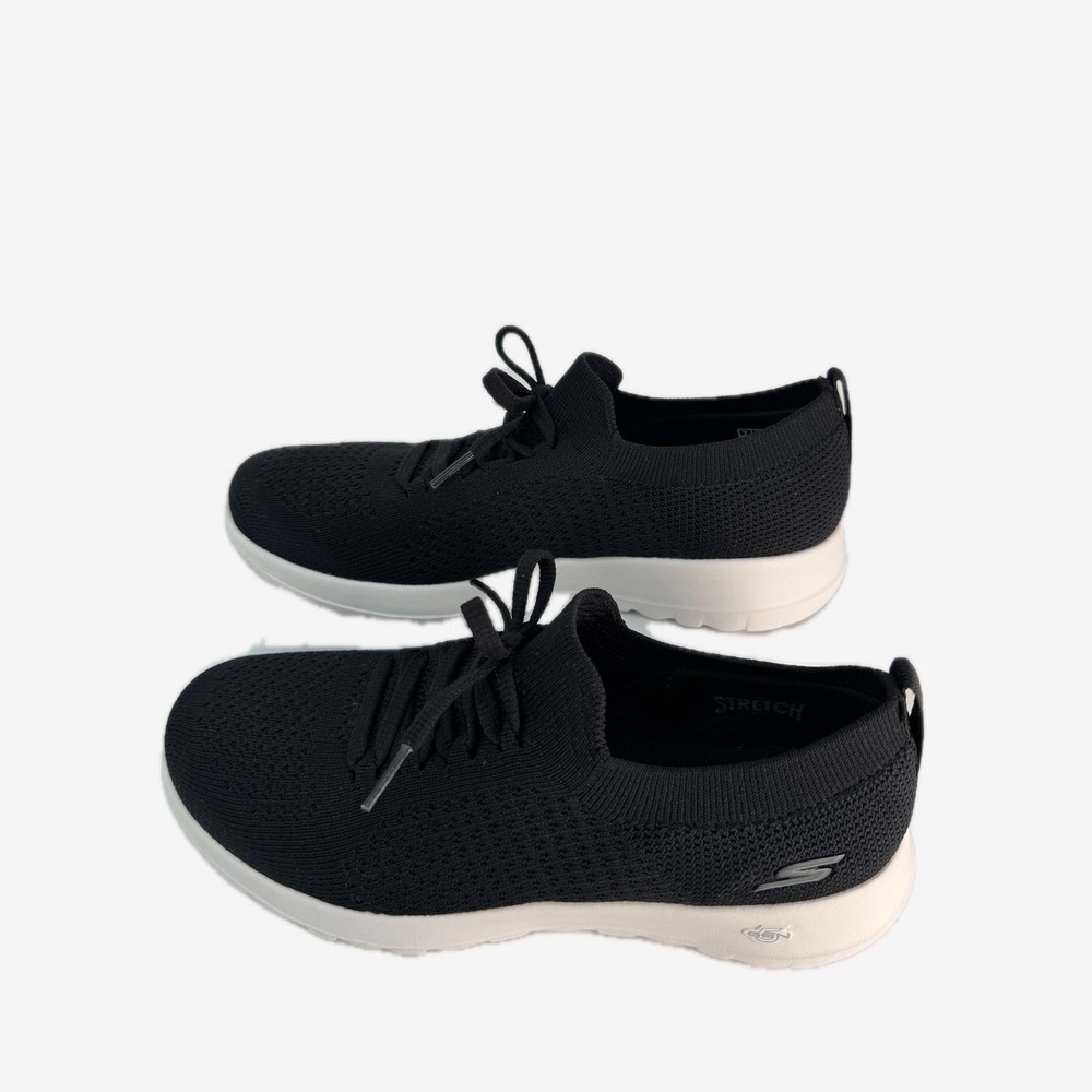 Skechers GO WALK Joy 124187 Womens 7 Black Stretch Fit Walking Shoes NWOB